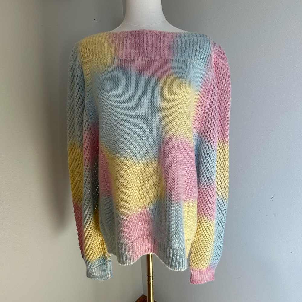 LoveShackFancy Tie Dye-Esque Goergeous Women's Sweater